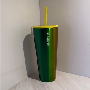 Starbucks Green and Yellow Gradient Tumbler